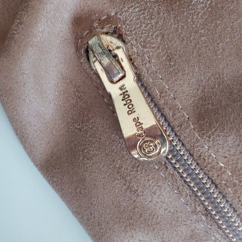 Over The Knee Tan Faux Suede Stiletto Heel Boots - Picture 7 of 9